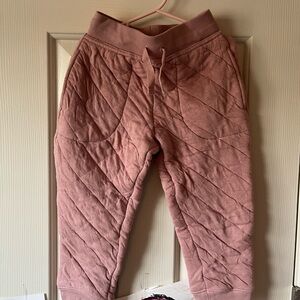 Hanna andersson Quilted Pink Kids Joggers size 5